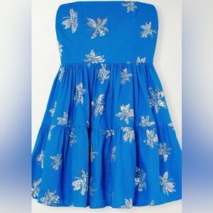 Beautiful blue mini dress, perfect condition, so cute for formals & functions